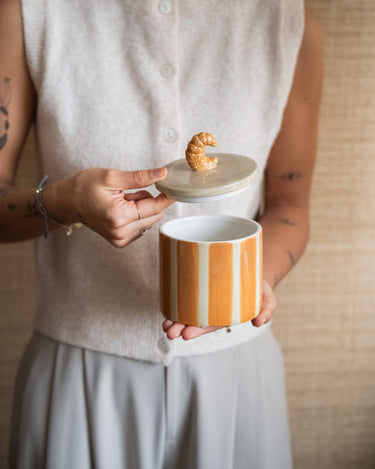 Handmade Storage Jar Croissant - Things I Like Things I Love
