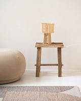 Handmade Table Lamp Raphia Natural