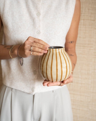Handmade Vase Mia Stripe - Things I Like Things I Love