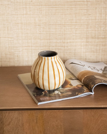 Handmade Vase Mia Stripe - Things I Like Things I Love