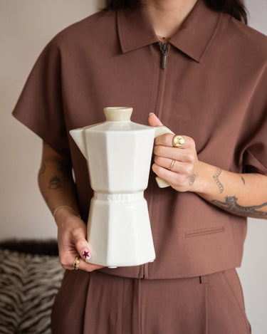 Handmade Vase Percolator Beige - Things I Like Things I Love