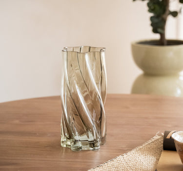 Handmade Vase Smoked Green - Things I Like Things I Love