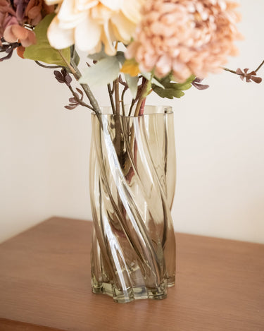 Handmade Vase Smoked Green - Things I Like Things I Love