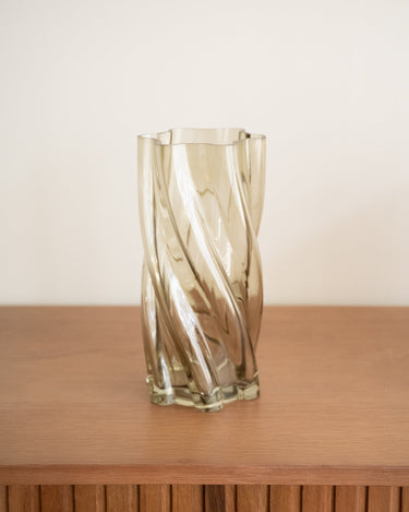 Handmade Vase Smoked Green - Things I Like Things I Love
