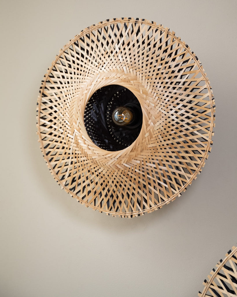 Handmade Wall Lamp Kalimatan Bamboo Natural - Things I Like Things I Love