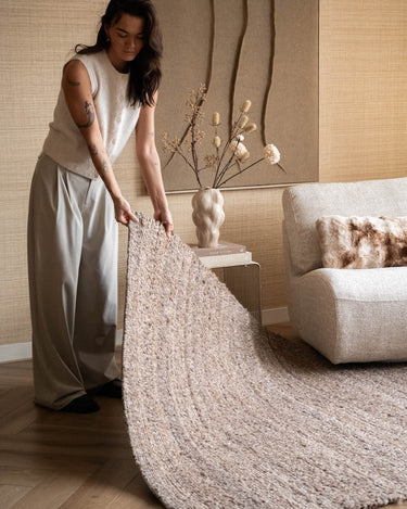 Handwoven Rug Nami Brown - Things I Like Things I Love