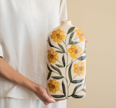 Hangeschilderde Deco Vaas Bloem Aurelia - Things I Like Things I Love