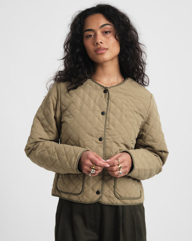 Harper Quilted Jacket Mermaid Kalamata - Things I Like Things I Love