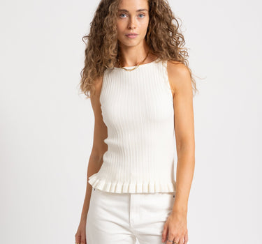 Hazel Top Knit Vanilla Ice - Things I Like Things I Love