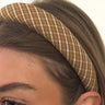 Headband Checked Brown - Things I Like Things I Love