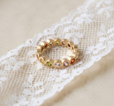 TILTIL Multi Stone Ring Goud