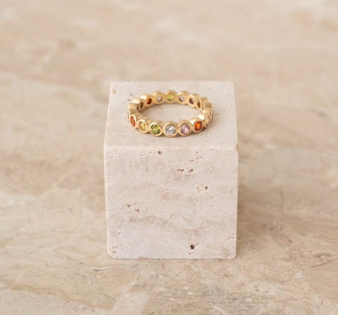 TILTIL Multi Stone Ring Goud