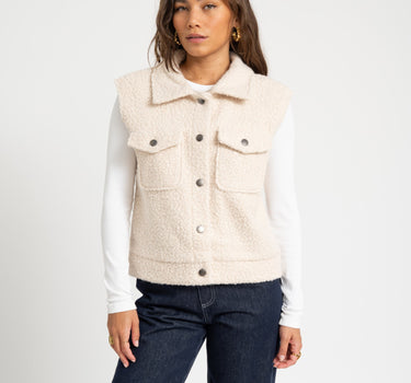 Hinny Boucle Vest Birch - Things I Like Things I Love