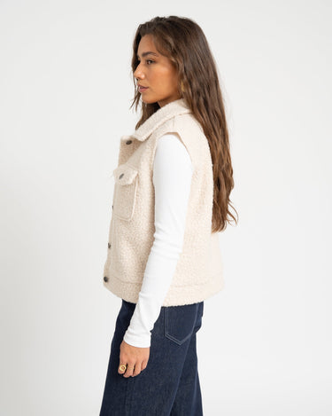 Hinny Boucle Vest Birch - Things I Like Things I Love