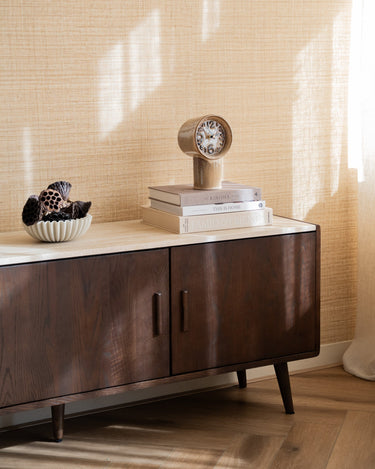 HKLIVING Clock Retro Ceramic Cream - Things I Like Things I Love