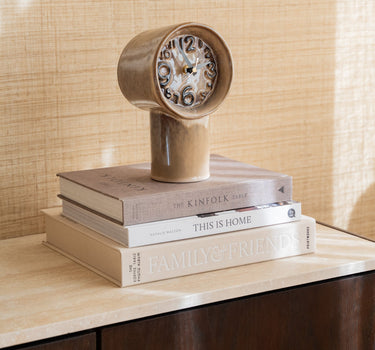 HKLIVING Clock Retro Ceramic Cream - Things I Like Things I Love