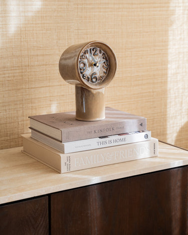 HKLIVING Clock Retro Ceramic Cream - Things I Like Things I Love