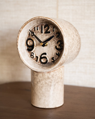 HKLIVING Clock Retro Ceramic Cream - Things I Like Things I Love