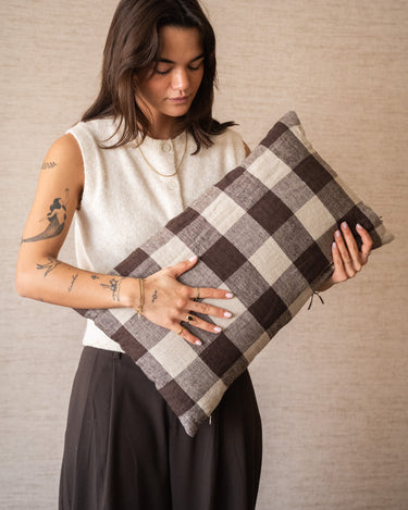 HKLIVING Cushion Vineyard Woven Linen - Things I Like Things I Love