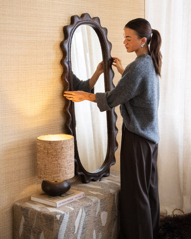 HKLIVING Mirror Ripple Wood - Things I Like Things I Love