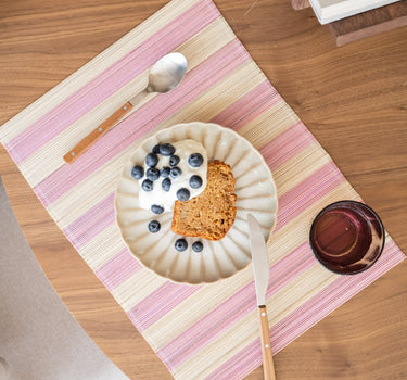 HKLIVING Placemat Striped Pink - Things I Like Things I Love