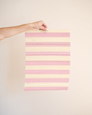 HKLIVING Placemat Striped Pink - Things I Like Things I Love