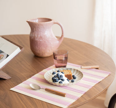 HKLIVING Placemat Striped Pink - Things I Like Things I Love