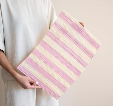 HKLIVING Placemat Striped Pink - Things I Like Things I Love