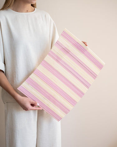 HKLIVING Placemat Striped Pink - Things I Like Things I Love