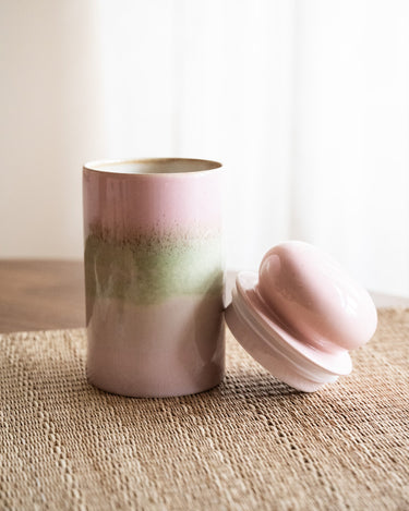 HKLIVING Storage Jar Glaze Pink - Things I Like Things I Love