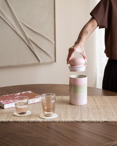 HKLIVING Storage Jar Glaze Pink - Things I Like Things I Love