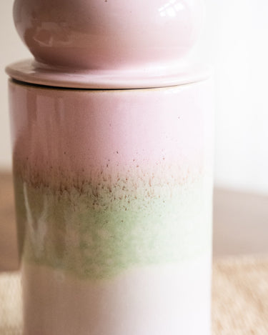 HKLIVING Storage Jar Glaze Pink - Things I Like Things I Love