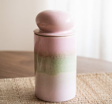 HKLIVING Storage Jar Glaze Pink - Things I Like Things I Love