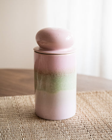 HKLIVING Storage Jar Glaze Pink - Things I Like Things I Love