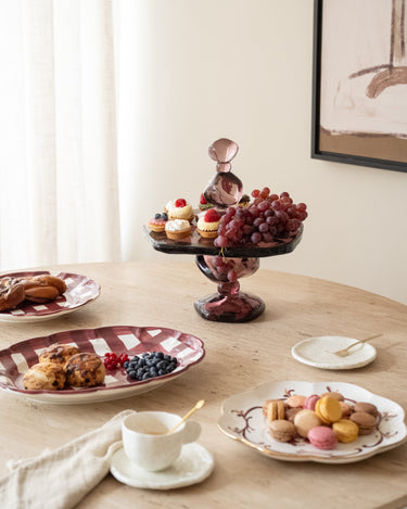HKLIVING Taartplateau Jewel Amethist Roze - Things I Like Things I Love