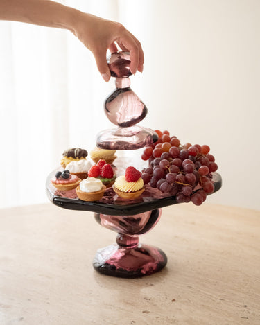HKLIVING Taartplateau Jewel Amethist Roze - Things I Like Things I Love