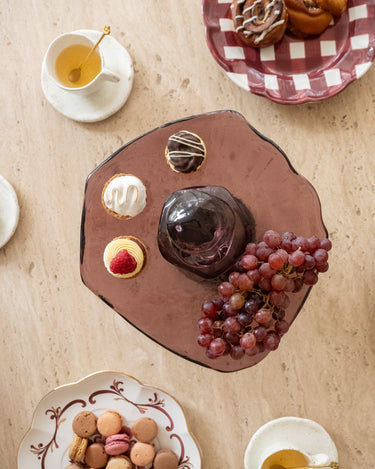 HKLIVING Taartplateau Jewel Amethist Roze - Things I Like Things I Love