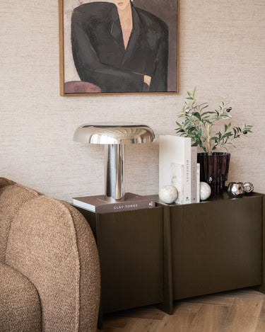 HKLIVING Table Lamp Mushroom Chrome - Things I Like Things I Love