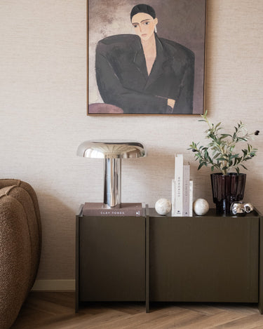 HKLIVING Table Lamp Mushroom Chrome - Things I Like Things I Love