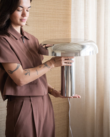 HKLIVING Table Lamp Mushroom Chrome - Things I Like Things I Love