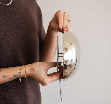 HKLIVING Wall Lamp Orb Chrome - Things I Like Things I Love