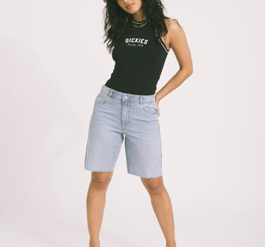 Holla Loose Shorts Light Blue Denim - Things I Like Things I Love