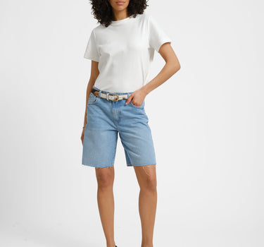 Holla Loose Shorts Light Blue Denim - Things I Like Things I Love