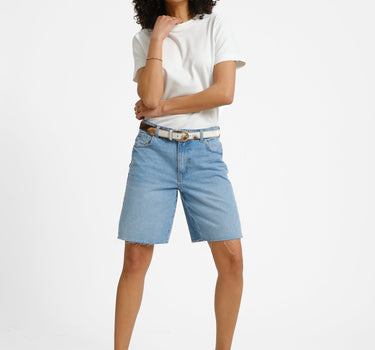 Holla Loose Shorts Light Blue Denim - Things I Like Things I Love