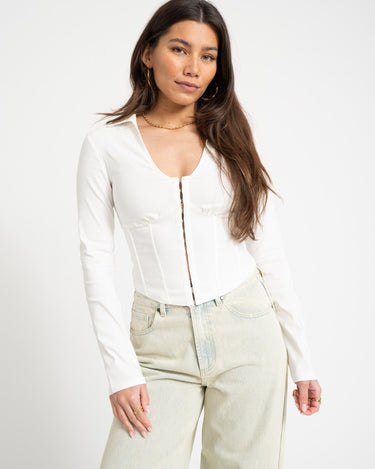 Hook and Eye Shirt Off White - Things I Like Things I Love