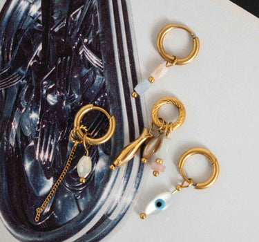 Hoop Cain Water Drop Gold - Things I Like Things I Love