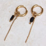 Hoops Chain Noir Gold - Things I Like Things I Love