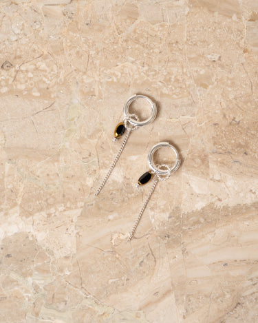 Hoops Chain Noir Silver - Things I Like Things I Love