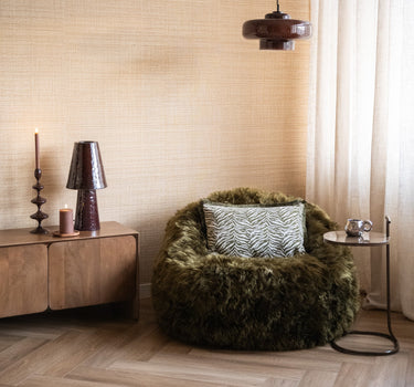 Inflatable Pouf Snuzzle Furry Green - Things I Like Things I Love