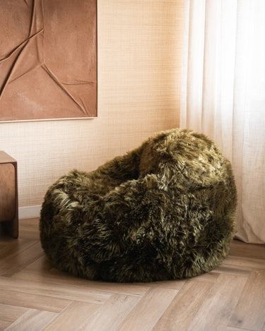 Inflatable Pouf Snuzzle Furry Green - Things I Like Things I Love